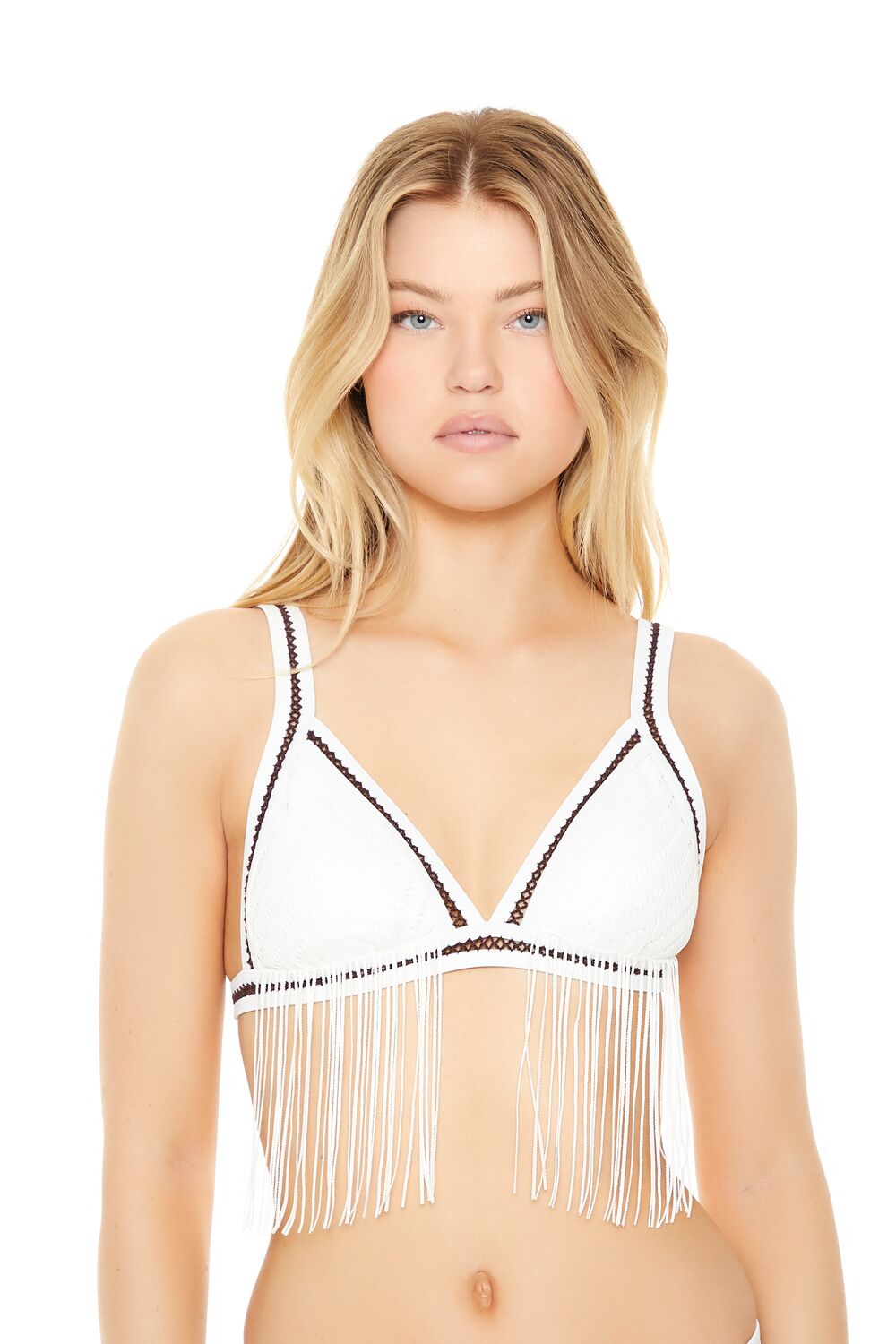 Fringe Triangle Bikini Top | Forever 21 Womens