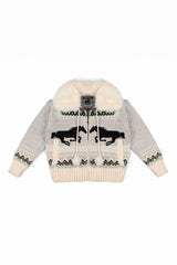 Horse Print Pom-Pom Zip-Up Sweater | Forever 21 Womens
