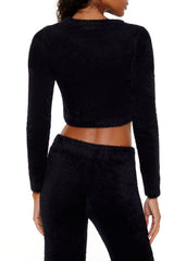 Fuzzy Knit Cropped Sweater | Forever 21 Womens