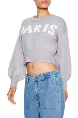 Paris Graphic Cropped Sweater | Forever 21 Womens