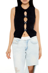 Rhinestone Heart Sweater Vest | Forever 21 Womens