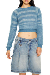 Striped Cropped Sweater | Forever 21 Womens
