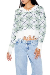 Cropped Argyle Sweater | Forever 21 Womens