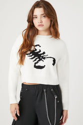 Scorpion Cropped Sweater | Forever 21 Womens