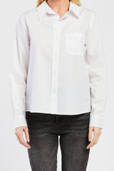 Chelina White Shirt with Long Sleeves | Forever 21 Womens
