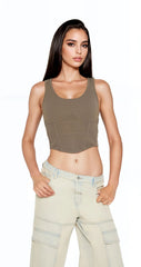 Sweater-Knit Corset Tank Top | Forever 21 Womens