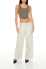 Sweater-Knit Corset Tank Top | Forever 21 Womens