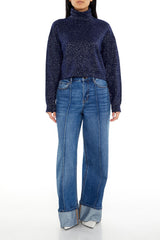 Glitter Knit Turtleneck Sweater | Forever 21 Womens