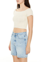 Sweater-Knit Off-the-Shoulder Crop Top | Forever 21 Womens