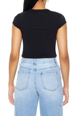 Layered Cutout Cropped Tee | Forever 21 Womens