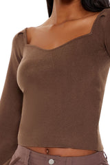 Gigot-Sleeve Sweater-Knit Crop Top | Forever 21 Womens