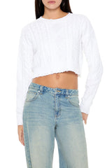 Cropped Cable Knit Sweater | Forever 21 Womens