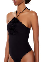 Rosette Halter Bodysuit | Forever 21 Womens