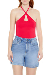 Sweater-Knit Halter Thong Bodysuit | Forever 21 Womens