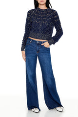 Metallic Pointelle Sweater | Forever 21 Womens