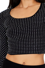 Rhinestone Cropped Sweater | Forever 21 Womens
