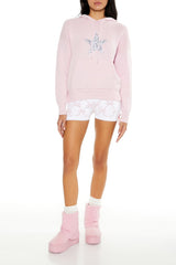 Hooded Glitter Star Sweater | Forever 21 Womens