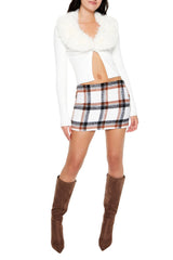 Faux Fur Sweater-Knit Crop Top | Forever 21 Womens