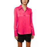 Jacque Collared Button Down Satin Top | Forever 21 Womens