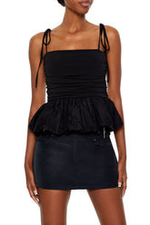 Tie-Strap Peplum Cami | Forever 21 Womens