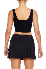 Ponte Knit Corset Crop Top | Forever 21 Womens