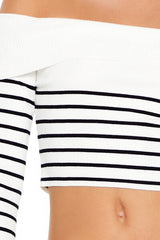 Striped Off-the-Shoulder Sweater | Forever 21 Womens