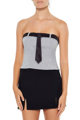 Necktie Tube Crop Top | Forever 21 Womens