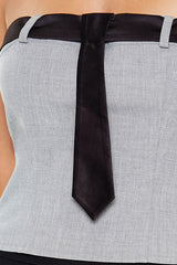 Necktie Tube Crop Top | Forever 21 Womens