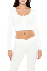 Button-Front Crop Top | Forever 21 Womens
