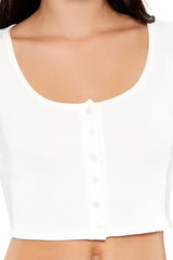 Button-Front Crop Top | Forever 21 Womens
