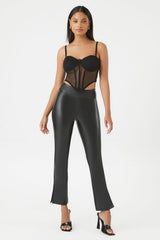 Mesh Cropped Bustier Cami | Forever 21 Womens