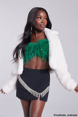 Feather Cropped Cami | Forever 21 Womens