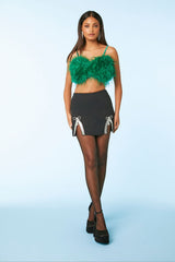 Feather Cropped Cami | Forever 21 Womens