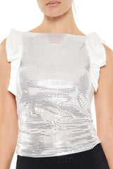 Sequin Bow Crop Top | Forever 21 Womens