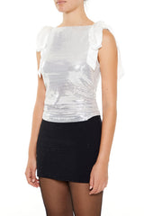 Sequin Bow Crop Top | Forever 21 Womens