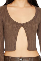 Cropped Split-Hem Cardigan Sweater | Forever 21 Womens