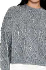 Marled Faux Gem Sweater | Forever 21 Womens