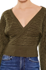 Peasant-Sleeve Cable Knit Sweater | Forever 21 Womens