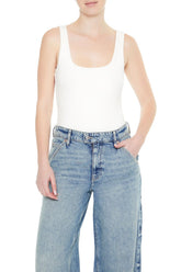 Textured V-Back Tank Bodysuit | Forever 21 Womens