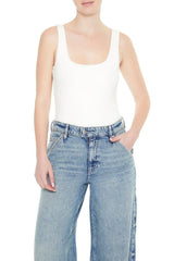 Textured V-Back Tank Bodysuit | Forever 21 Womens