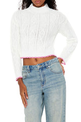 Scalloped Cable Knit Sweater | Forever 21 Womens