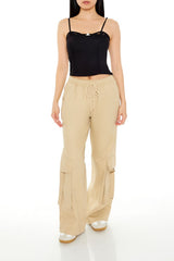 Lace-Trim Rosette Cropped Cami | Forever 21 Womens