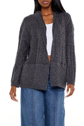 Mixed Knit Cardigan Sweater | Forever 21 Womens