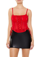 Sheer Mesh Corset Cami | Forever 21 Womens