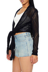 Open-Knit Tie-Front Sweater | Forever 21 Womens