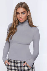 Ribbed Turtleneck Sweater-Knit Top | Forever 21 Womens