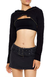 Hooded Cable Knit Shrug Sweater | Forever 21 Womens