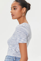 Marled Sweater-Knit Crop Top | Forever 21 Womens