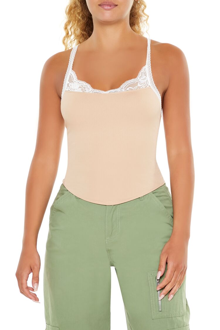 Seamless Lace-Trim Cami | Forever 21 Womens