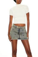 Sweater-Knit Mock Neck Crop Top | Forever 21 Womens